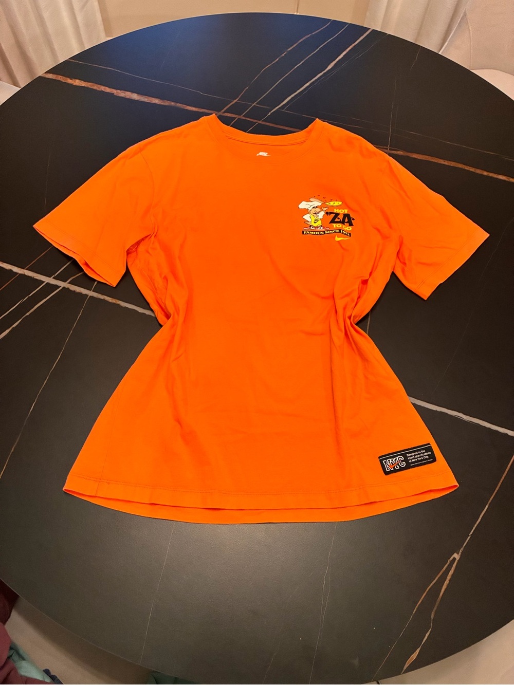 Nike Orange Short-Sleeve Graphic Tee